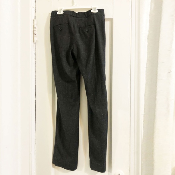 BANANA REPUBLIC women's 'Logan' grey texture straight leg dress pants size 00P - Picture 2 of 6